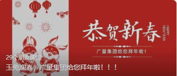 玉兔迎春，GA黄金甲集团给您拜年啦。。